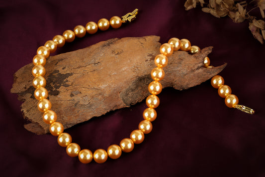 Golden Sunset Pearl Necklace