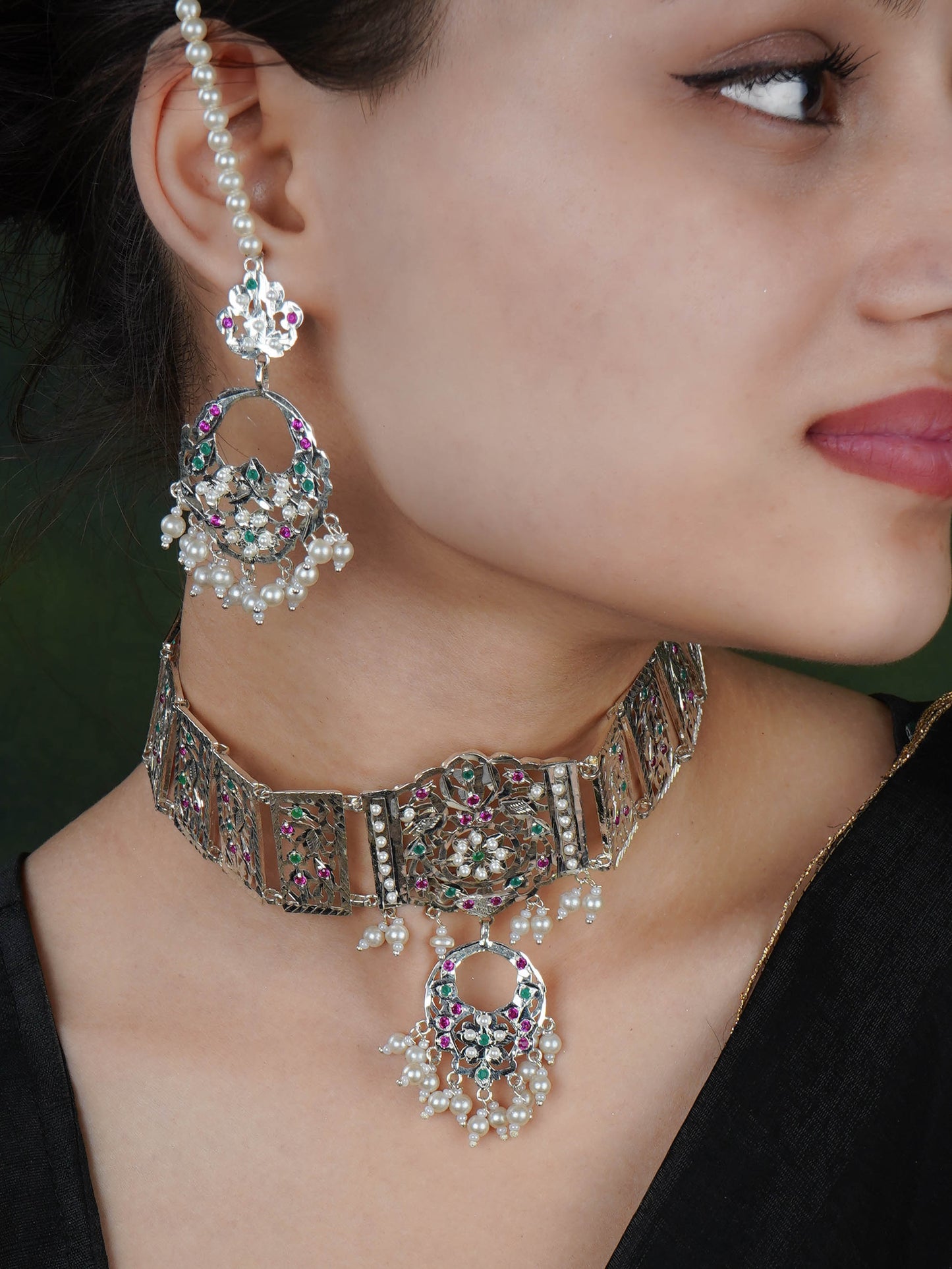 Insiya Purani Dilli Silver Necklace Set