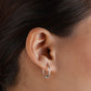 Ethnic Ball Silver Hoops