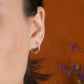 Silver Twisted Mini Hoops