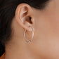 Single Ball Silver Hoops