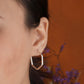 Silver Hexa Hoops