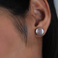 Stylish Lavender Freshwater Coin Pearl Studs