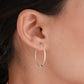 Single Ball Silver Hoops