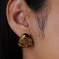 Tigerstone Triangle Studs