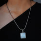 Lunar Grid Moonstone Pendant