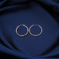 Wire Wrap Silver Hoops
