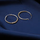 Wire Wrap Silver Hoops
