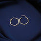 Silver Hexa Hoops