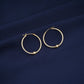Single Ball Silver Hoops