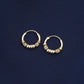 Mini Spiral Silver Hoops