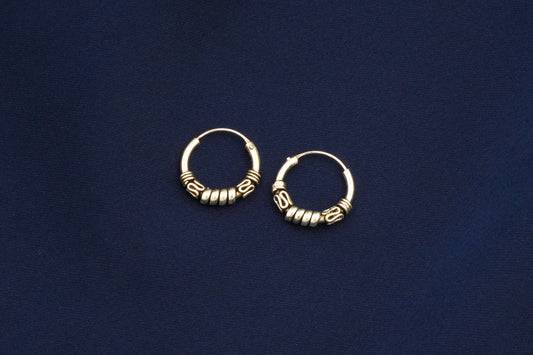 Mini Spiral Silver Hoops