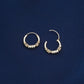 Mini Spiral Silver Hoops