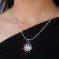 The Chakra Star Silver Pendant