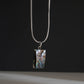 Abalone Rectangle Silver Pendant
