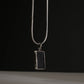 Abalone Rectangle Silver Pendant