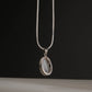 Lunar Grace: Moonstone Oval Pendant Necklace