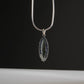Teardrop Green Amethyst Silver Pendant