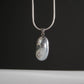 Mother Of Pearl Silver Necklace