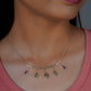 Gem Trio Silver Necklace