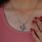 My Golden Heart  Silver Pendant