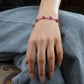 Ruby And Silver Bracelet
