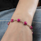 Ruby And Silver Bracelet