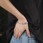 Mystic Stone and Silver Bracelet