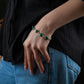 Malachite And Silver Bracelet