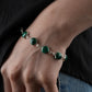 Malachite And Silver Bracelet