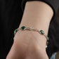 Malachite And Silver Bracelet