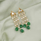 Tikona Kundan Pearl Earring