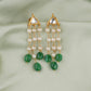 Tikona Kundan Pearl Earring