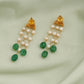 Tikona Kundan Pearl Earring