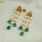 Tikona Kundan Pearl Earring