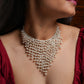 Cascading Pearls Freshwater Pearls Silver Necklace Set