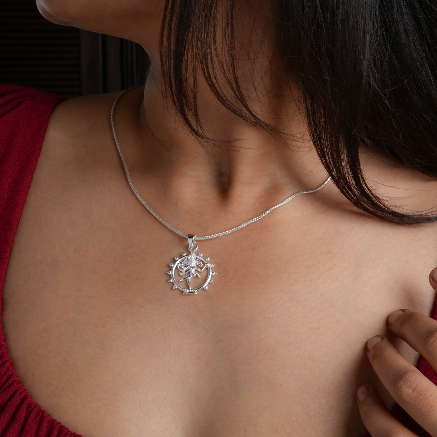 Cosmic Dance Nataraja Silver Pendant