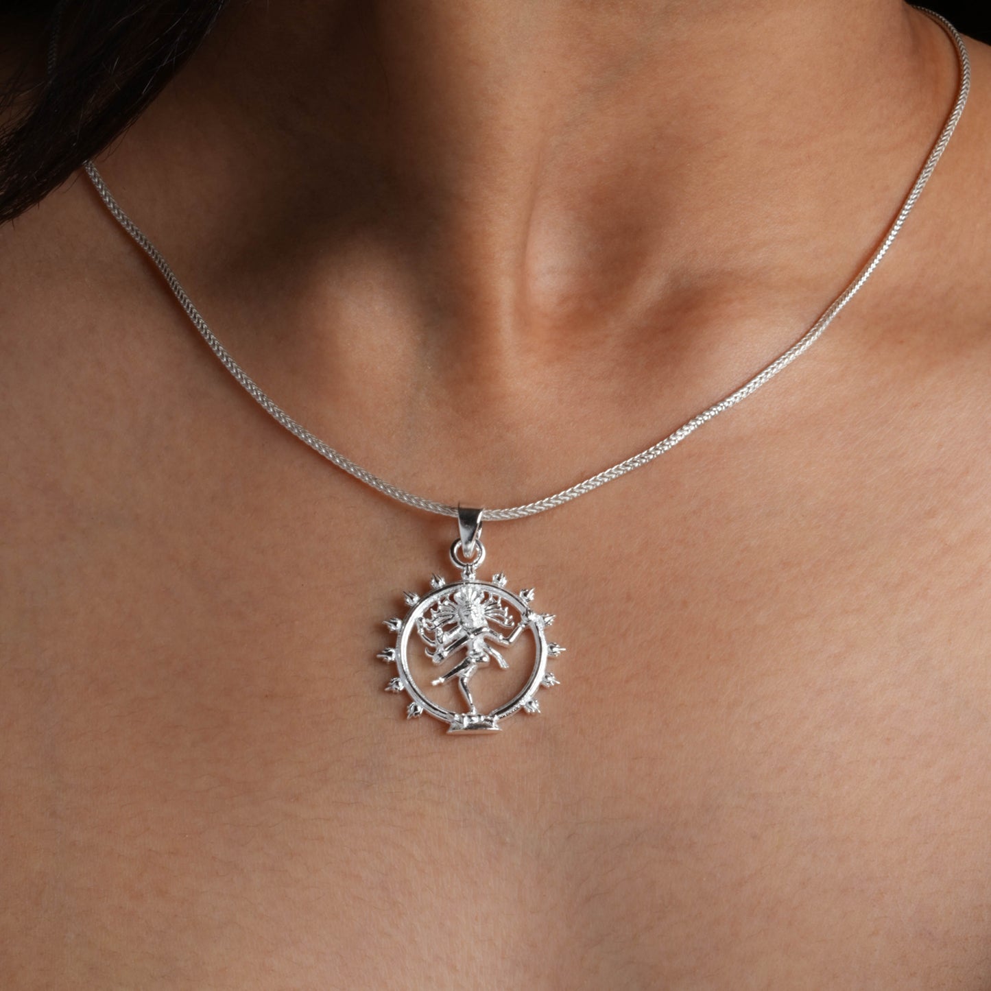Cosmic Dance Nataraja Silver Pendant