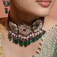 Silver Kundan Designer Choker Set