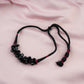 Unique Black Obsidian Cotton Thread Choker Set
