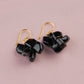 Unique Black Obsidian Cotton Thread Choker Set