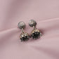 Hibiscus Silver Jharokha Jhumki