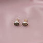 Silver Pyrite Studs