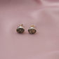 Silver Pyrite Studs