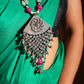 Sham-e-Rang Silver Pendant Designer Necklace