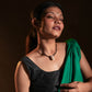 Leather And Pearl Bunch Necklace