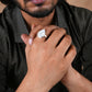 Moonstone Droplet Ring