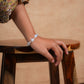 Natural Moonstone And Silver Bracelet