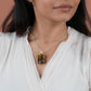 Tiger Stone Lord Ganesha Silver Pendant