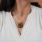 Tiger Stone Lord Ganesha Silver Pendant